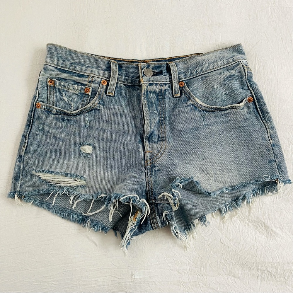 Levi’s light wash shorts